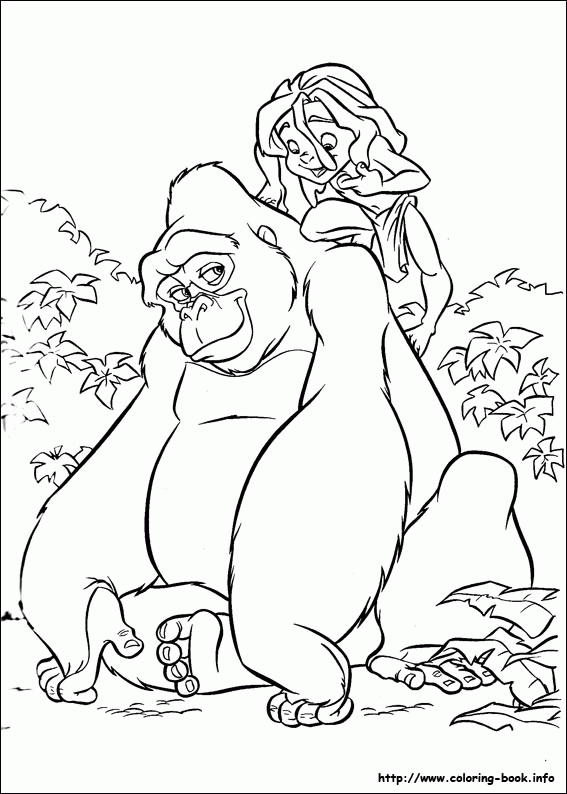 Tarzan kolorowanki